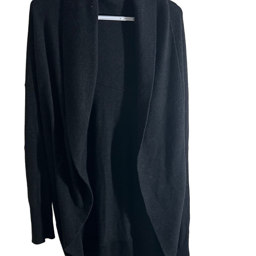 Vince Cardigan Wool Cashmere blend Shawl Collar Sweater L Black comfy fall